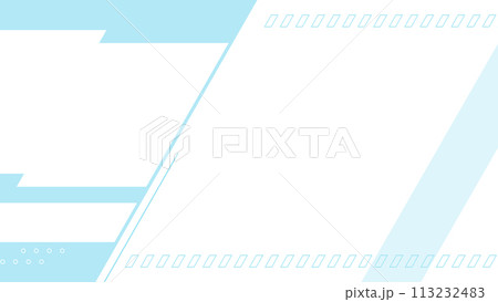 コピースペースのある背景イラスト　白背景 113232483