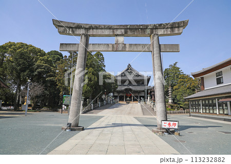 豊川稲荷　鳥居と本殿 113232882
