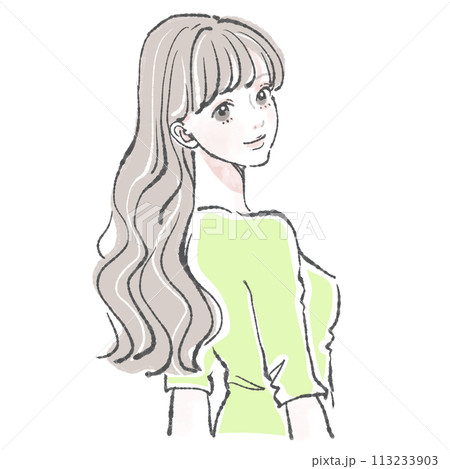 女性・女の子のイラスト素材 113233903