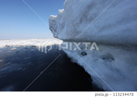 北海道イクシナ海岸流氷壁 北海道イクシナ海岸流氷壁 113234478