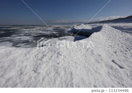 北海道オホーツク海流氷丘景 113234486