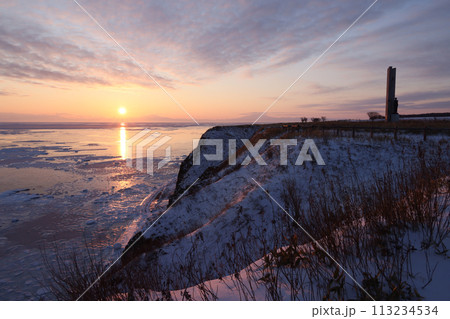 北海道能取岬朝景 113234534