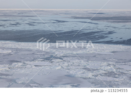 北海道オホーツク海冬景色 北海道オホーツク海冬景色 113234555