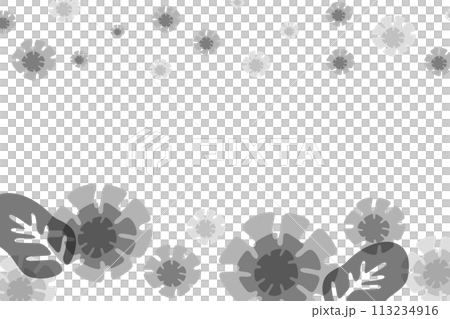 單色抽象花卉背景圖 113234916