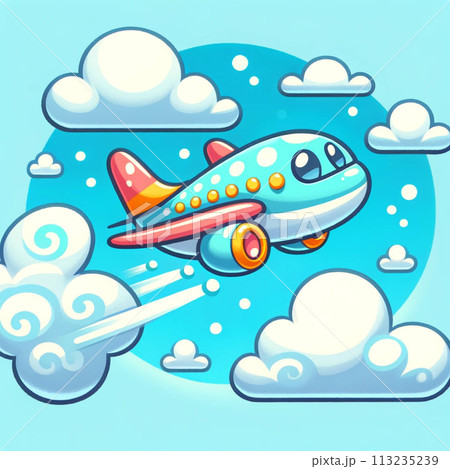 可愛い飛行機 113235239