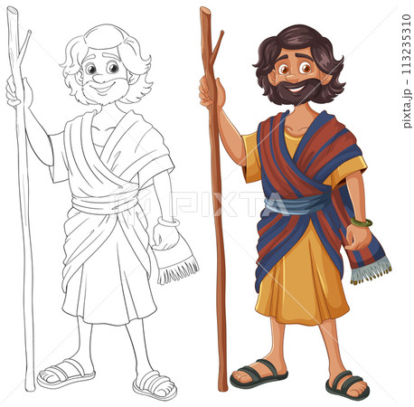 Ancient Times: From Sketch to Color 113235310