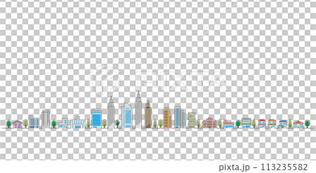 Pop illustration of cityscape 113235582