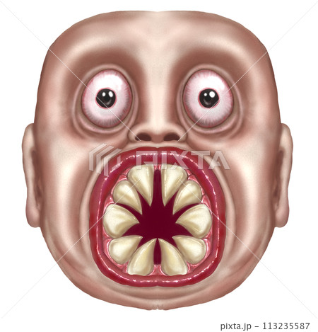 口が怖い不気味な怪物 113235587