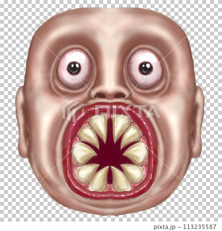 口が怖い不気味な怪物 113235587
