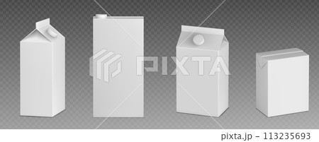 Milk box pack. Blank white carton juice mockup Milk box pack. Blank white carton juice mockup 113235693
