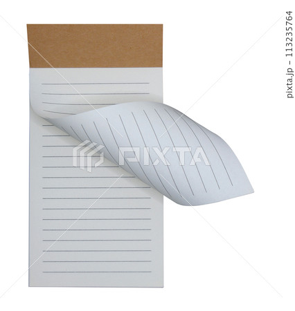 Rolled paper notebooks for office work isolated on white background Rolled paper notebooks for office work isolated on white background 113235764