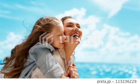 Happy family at nature Happy family at nature 113236229