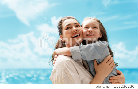 Happy family at nature Happy family at nature 113236230