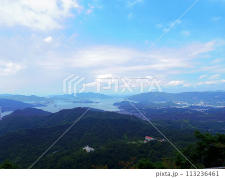 向島・高見山展望台より望む絶景(広島県尾道市) 113236461