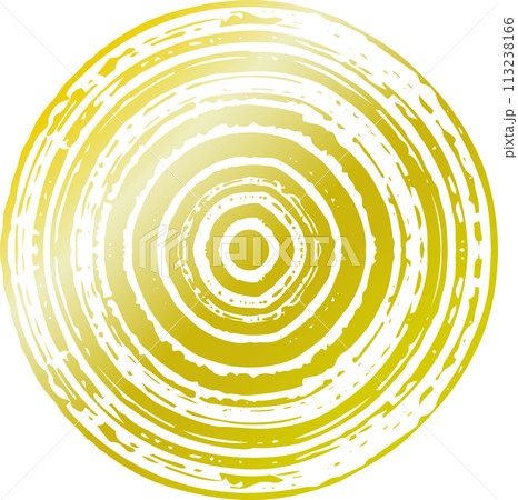 ブラシで描いた年輪のような渦巻き 113238166