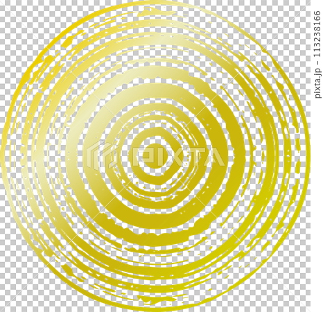 ブラシで描いた年輪のような渦巻き 113238166