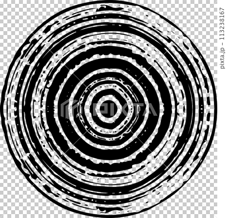 用畫筆畫出像樹木年輪一樣的漩渦 113238167