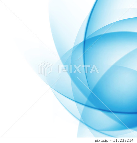 Blue Abstract Background With Overlapping Circles 113238214