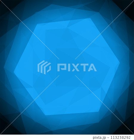 Blue Polygonal Mosaic Background 113238292