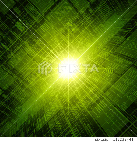 Green Circuit Board Pattern With Abstract Design Green Circuit Board Pattern With Abstract Design 113238441