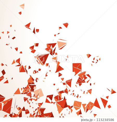 Shattered Glass Effect on White Background 113238586