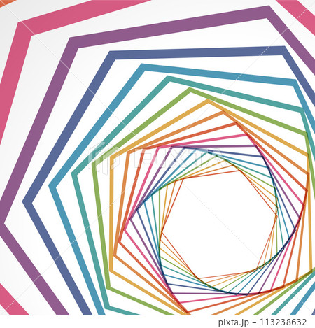 Geometric Spiral Design on Abstract Background 113238632