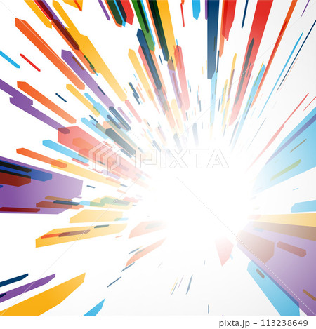 Explosive Color Burst on Abstract Background 113238649