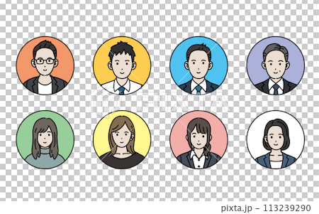 Illustration of business people and freelancers 113239290
