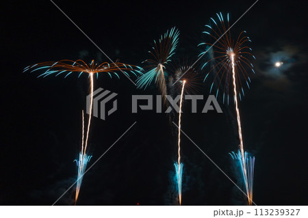 河原子海岸 花火 ワイドスターマイン Kawarago Coast Fireworks Wide S 河原子海岸 花火 ワイドスターマイン Kawarago Coast Fireworks Wide S 113239327