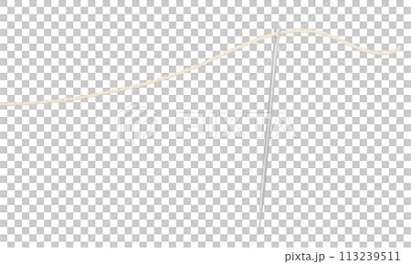 針と糸のイラスト 113239511