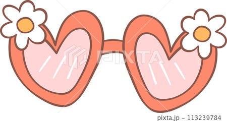 Groovy retro summer sunglasses 113239784