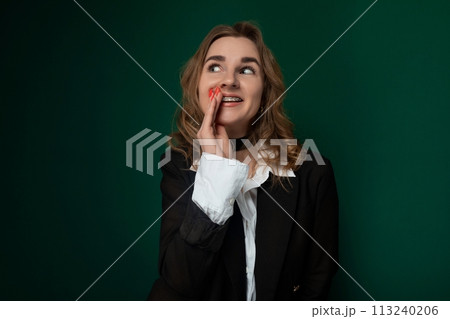 Woman Looking Surprised 113240206