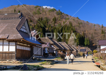福島南会津_大内宿の風景 福島南会津_大内宿の風景 113240260