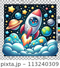 宇宙ロケット 113240309