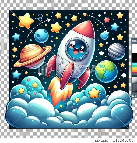 宇宙ロケット 113240309