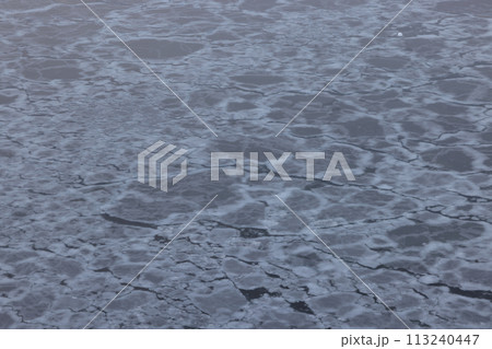 北海道オホーツク氷海模様 113240447