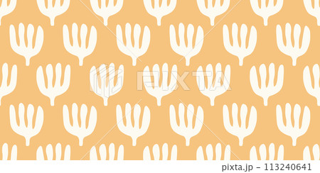 Abstract Botanical Floral Seamless Pattern 113240641
