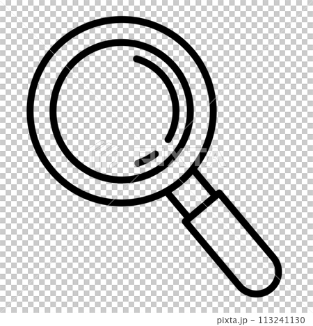 虫眼鏡のアイコン。 113241130
