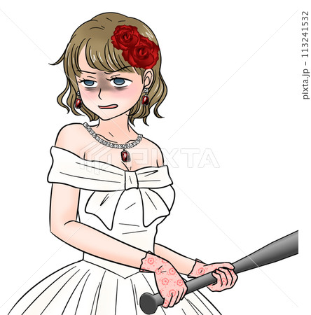 バットを持って怒り狂う花嫁 バットを持って怒り狂う花嫁 113241532