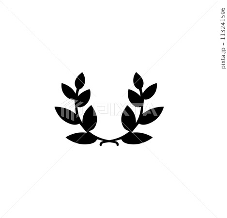 Laurel Wreath Flat Vector Icon Laurel Wreath Flat Vector Icon 113241596