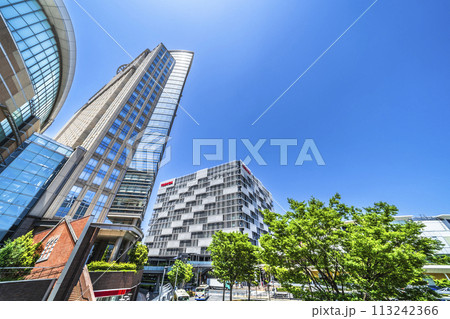 JR川崎駅西口の都市風景【神奈川県・川崎市】 JR川崎駅西口の都市風景【神奈川県・川崎市】 113242366