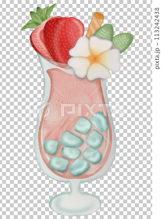 Fruit juice set and Fruit slices hand drawn, watercolor cartoon style. Fruit juice set and Fruit slices hand drawn, watercolor cartoon style. 113242438
