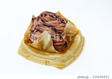 コンビニスイーツ、スイーツ、デザート、洋菓子、コンビニ、生クリーム、チョコレート、ケーキ、フード 113243411