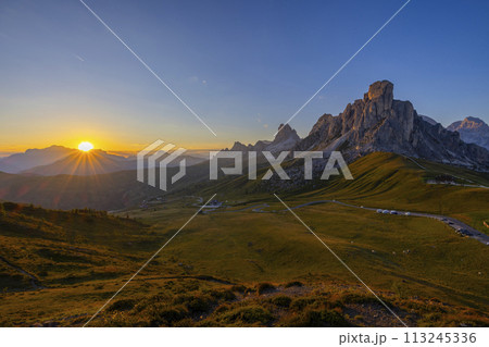 Giau Pass (Passo Giau), Dolomites Alps, South Tyrol, Italy 113245336
