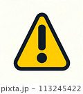 危険を知らせるビックリマークのアイコン 113245422