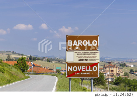 Typical vineyard near Barolo, Barolo wine region, province of Cuneo, region of Piedmont, Italy Typical vineyard near Barolo, Barolo wine region, province of Cuneo, region of Piedmont, Italy 113245627