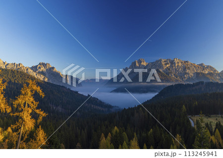 Landscape near Sella di Razzo and Sella di Rioda pass, Carnic Alps, Friuli-Venezia Giulia, Italy Landscape near Sella di Razzo and Sella di Rioda pass, Carnic Alps, Friuli-Venezia Giulia, Italy 113245941