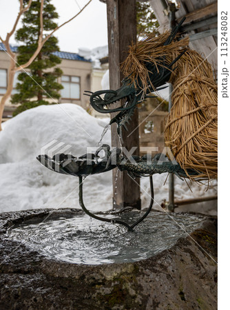 定規如来西方寺の龍の手水舎03 113248082