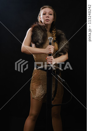young viking woman young viking woman 113248242