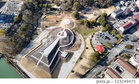 東広島市_史跡【三ツ城古墳】空撮_No05 東広島市_史跡【三ツ城古墳】空撮_No05 113249473